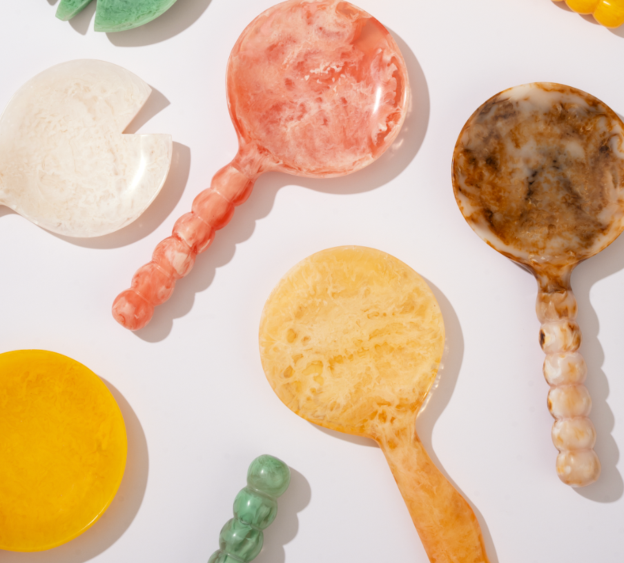 Resin Salad Server-Vanilla (Set of 2)