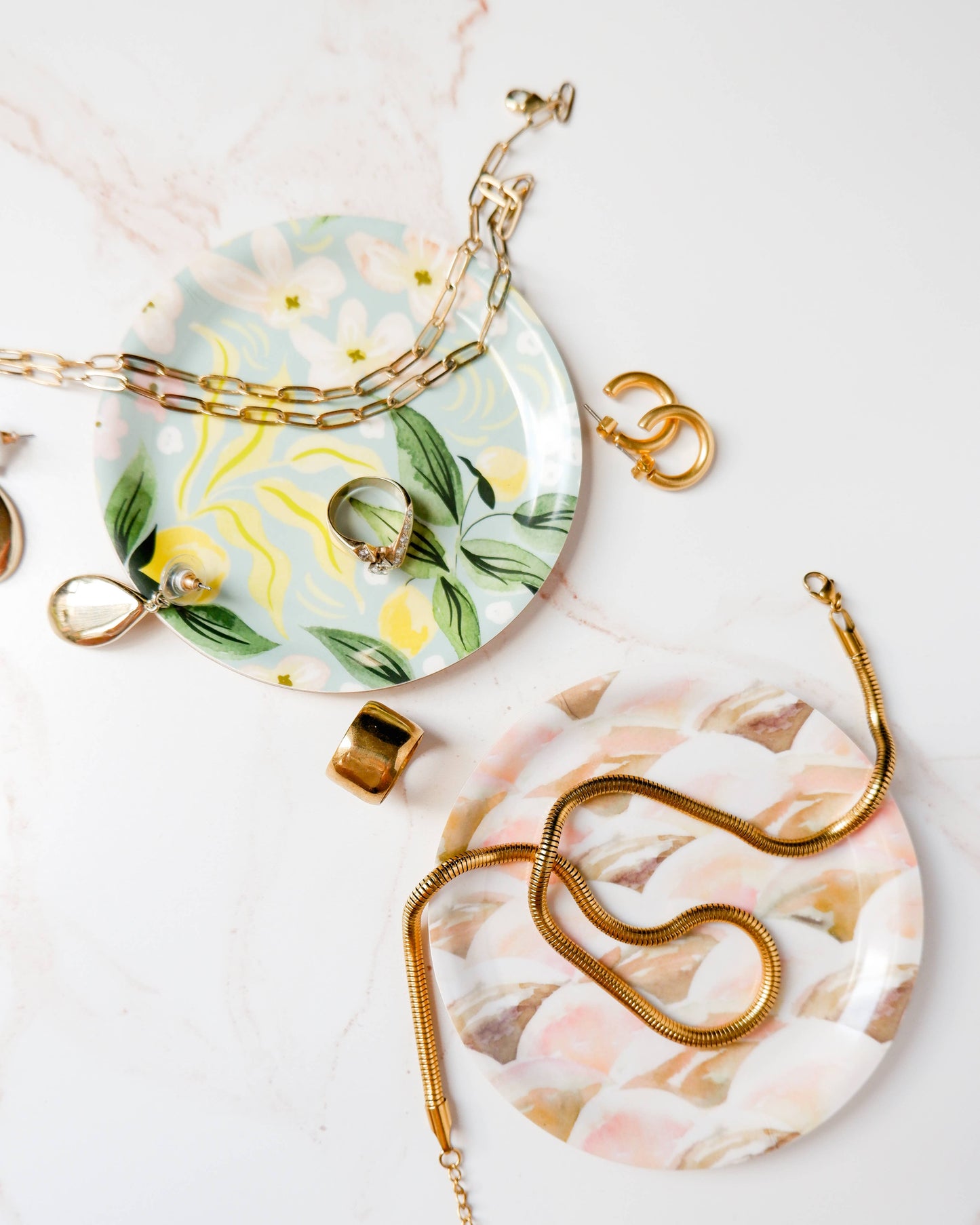 Lemon Leaf Bent Ply Catchall Trinket Dish