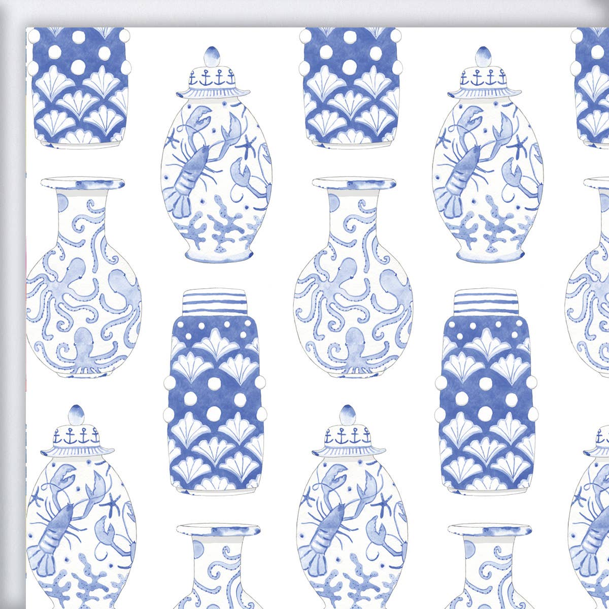 Sara Fitz - Nautical Ginger Jar Gift Wrap