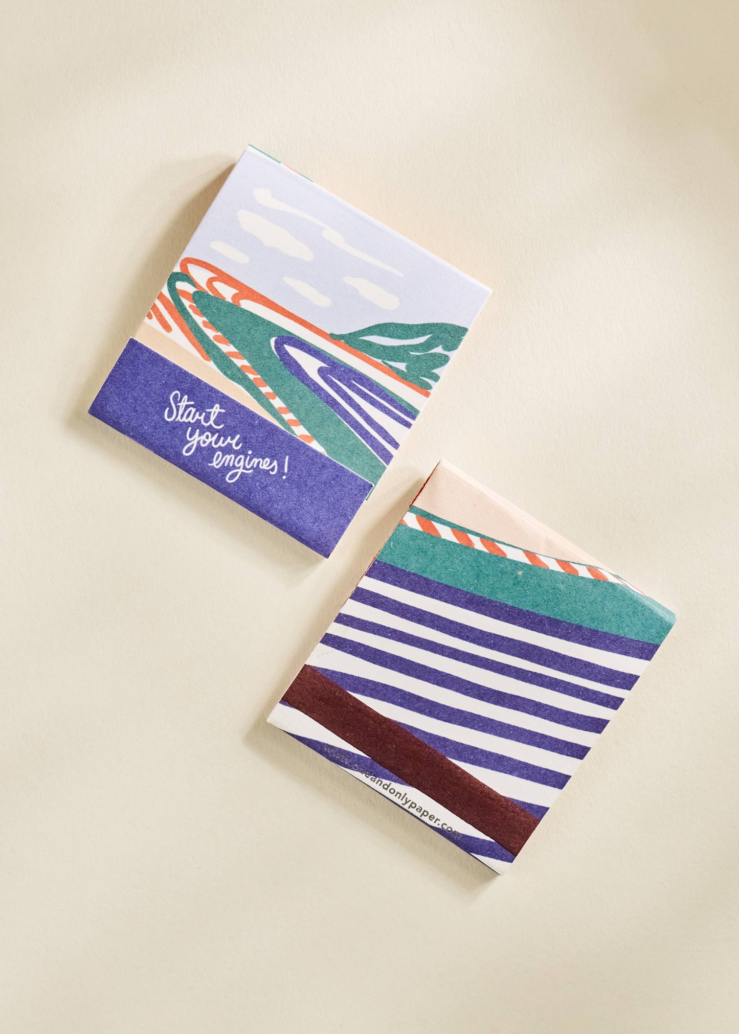 Race Car Printed Matchbook