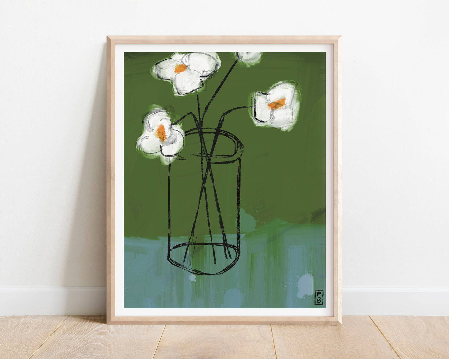 "Green Glass Still Life", Giclée Fine Art Print