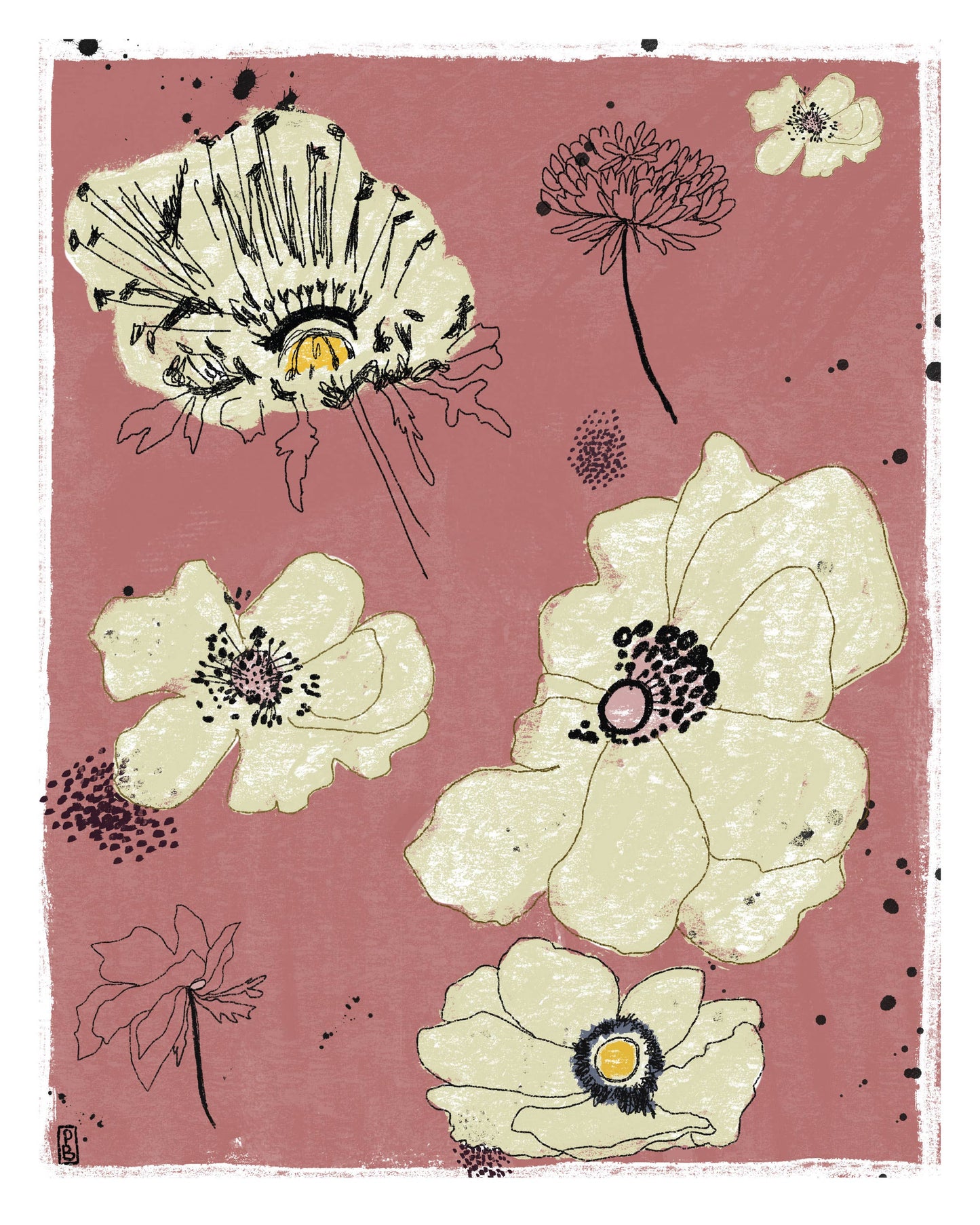 "On Earth", Floral Giclée Fine Art Print