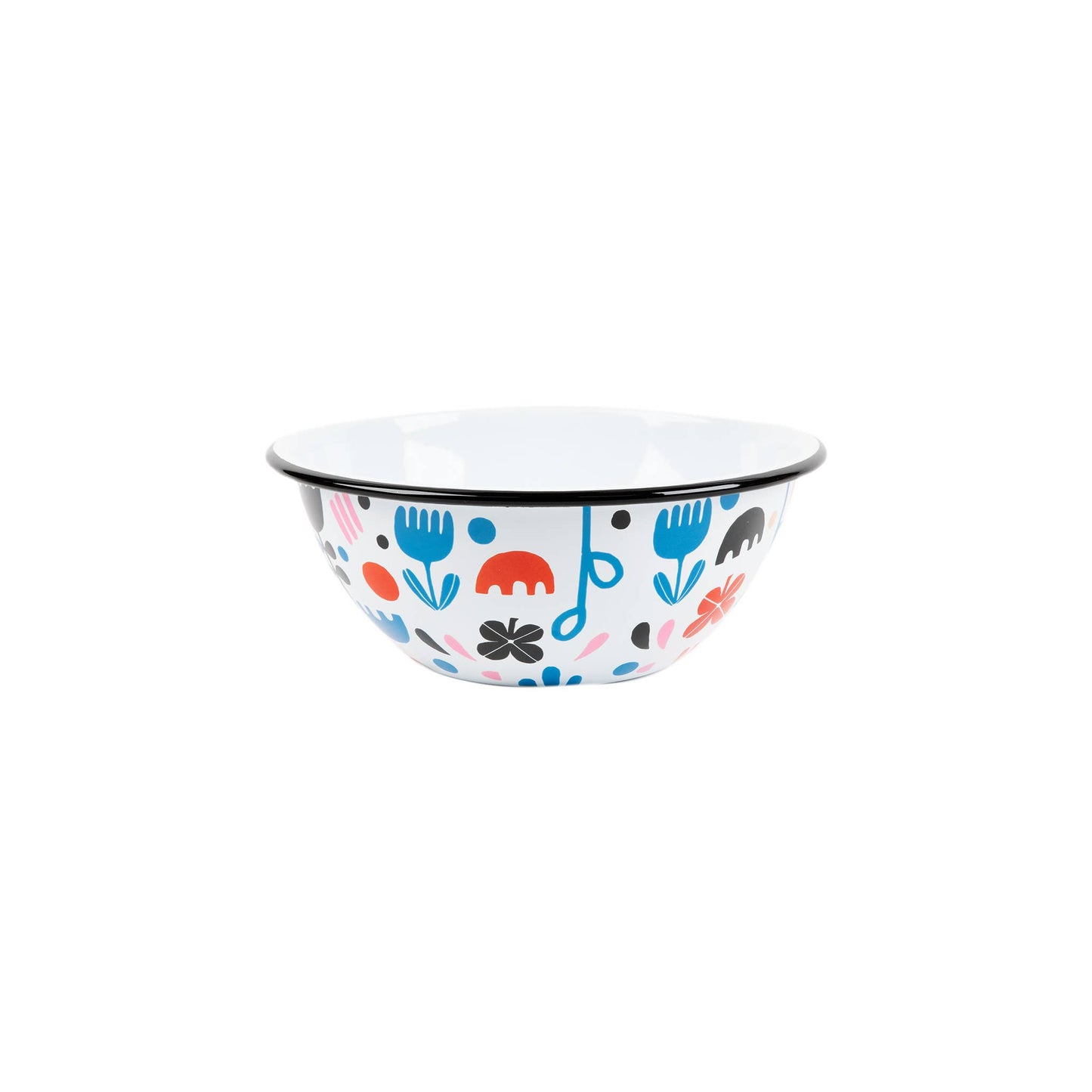 Lisa Congdon x CCH Black Tulip Enamelware Sm. Serving Bowl