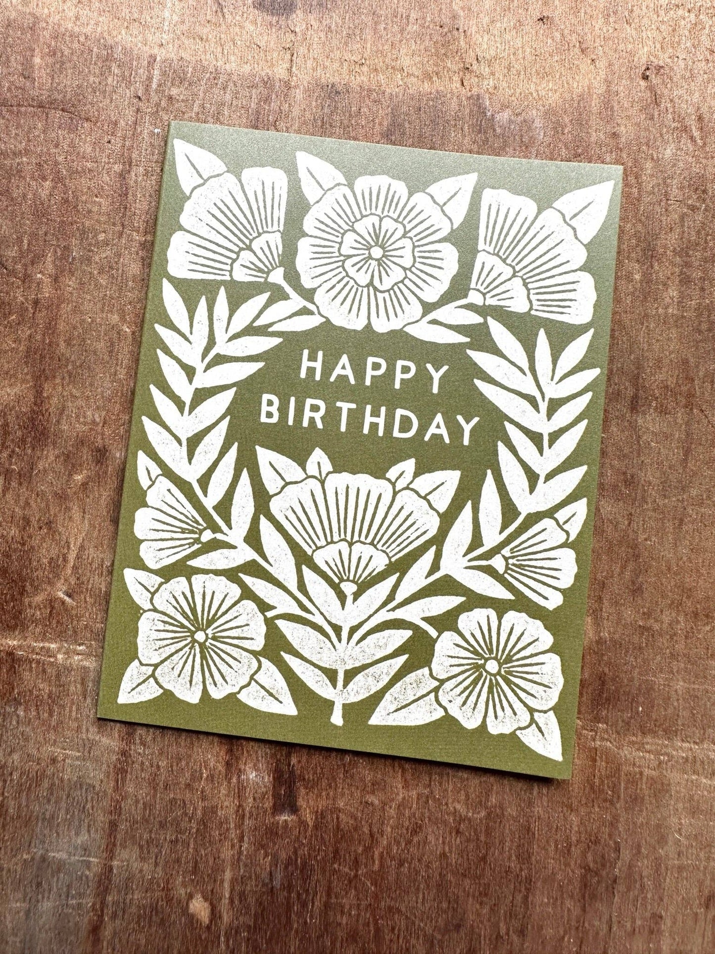 "Happy Birthday," Greeting Card