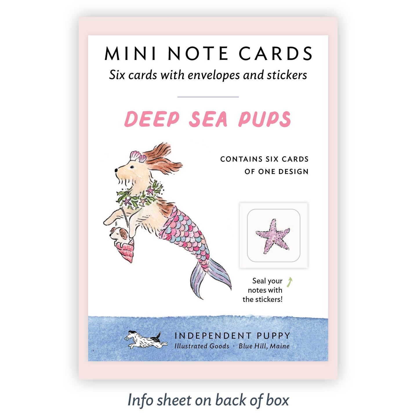 Deep Sea Pups – Mini Note Cards