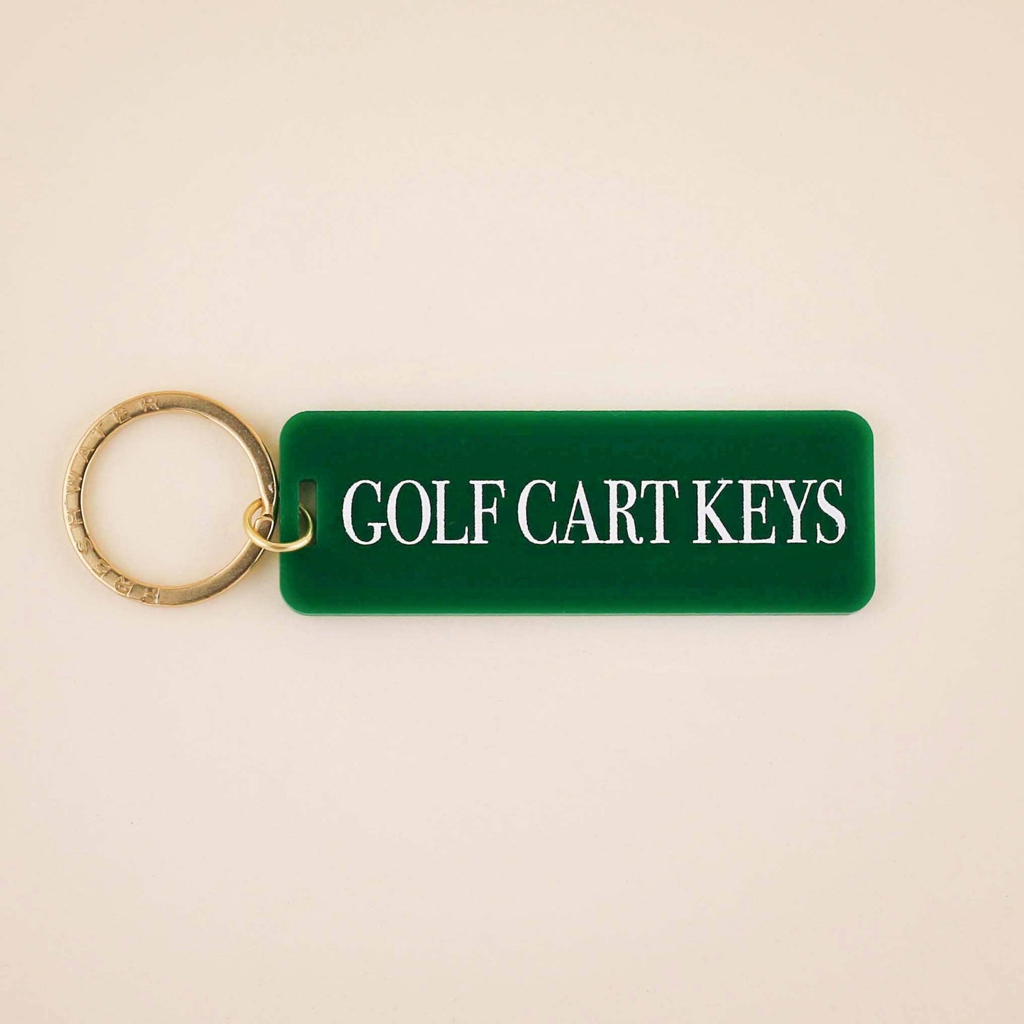 Golf Cart Keys Keychain - Green