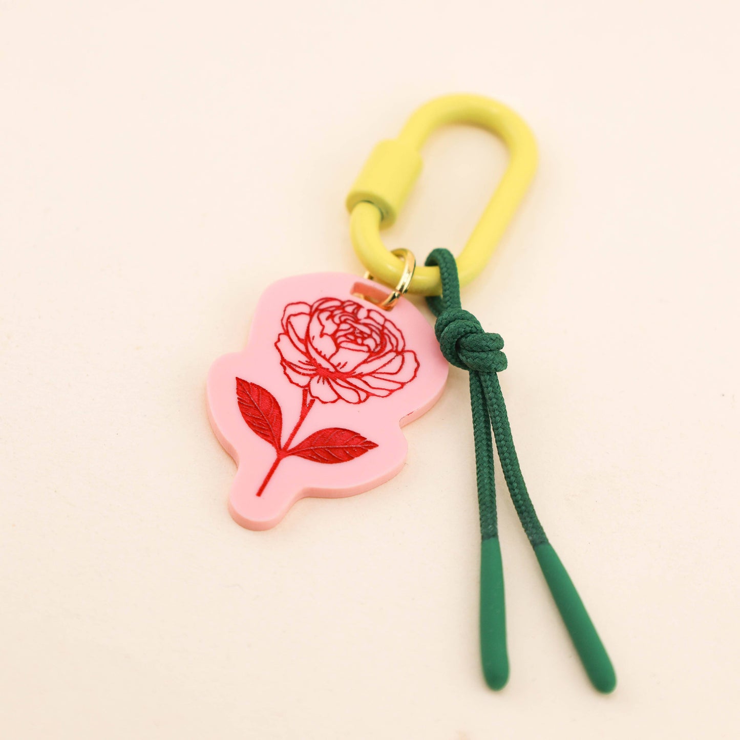 Peony Bag Charm