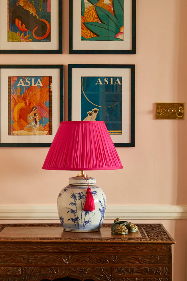 Bamboo & Pine Ginger Jar Lamp