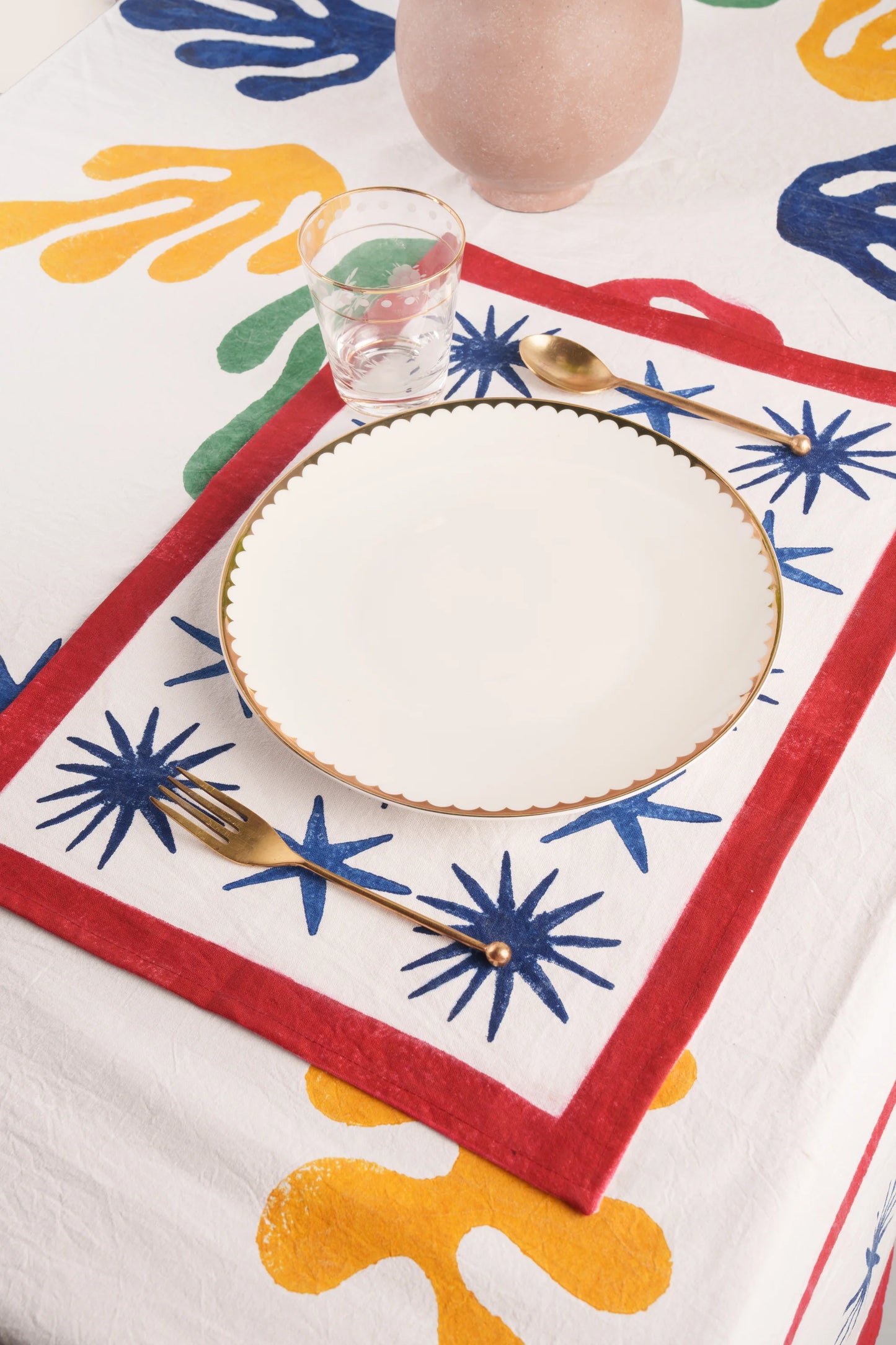 Celestial Matisse Blockprint Placemat - Inner Child