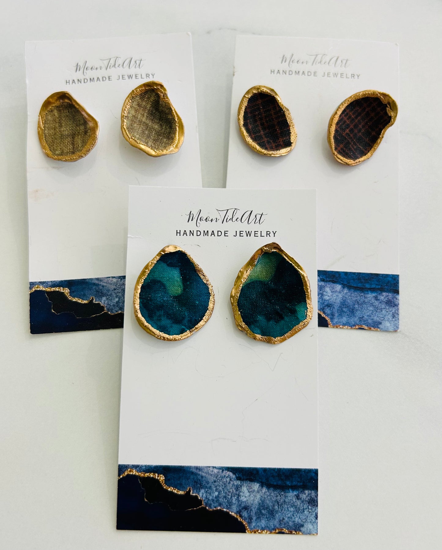 Moon Tide Art - Holiday Shell Earrings