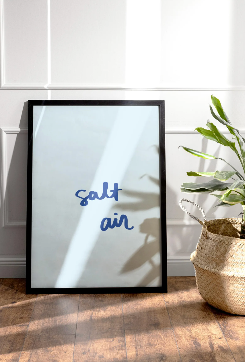 Hadhawk Design - Salt Air - 8.5 x 11 - Pale Blue