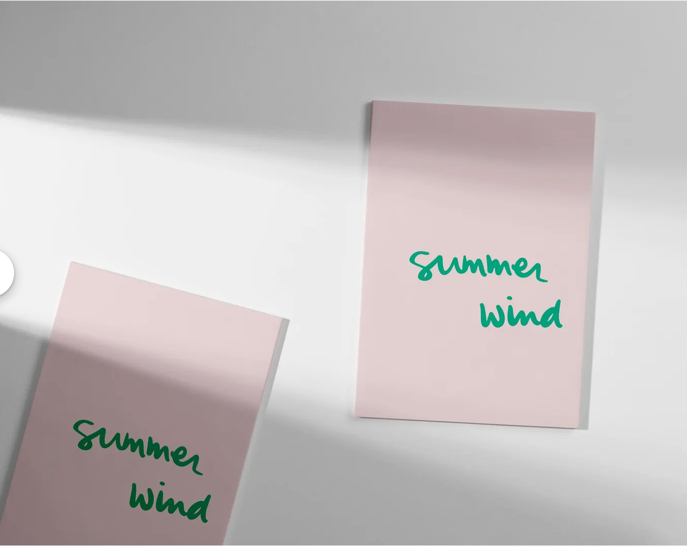 Hadhawk Design - Summer Wind - 8.5 x 11 Art Print - Pale Pink