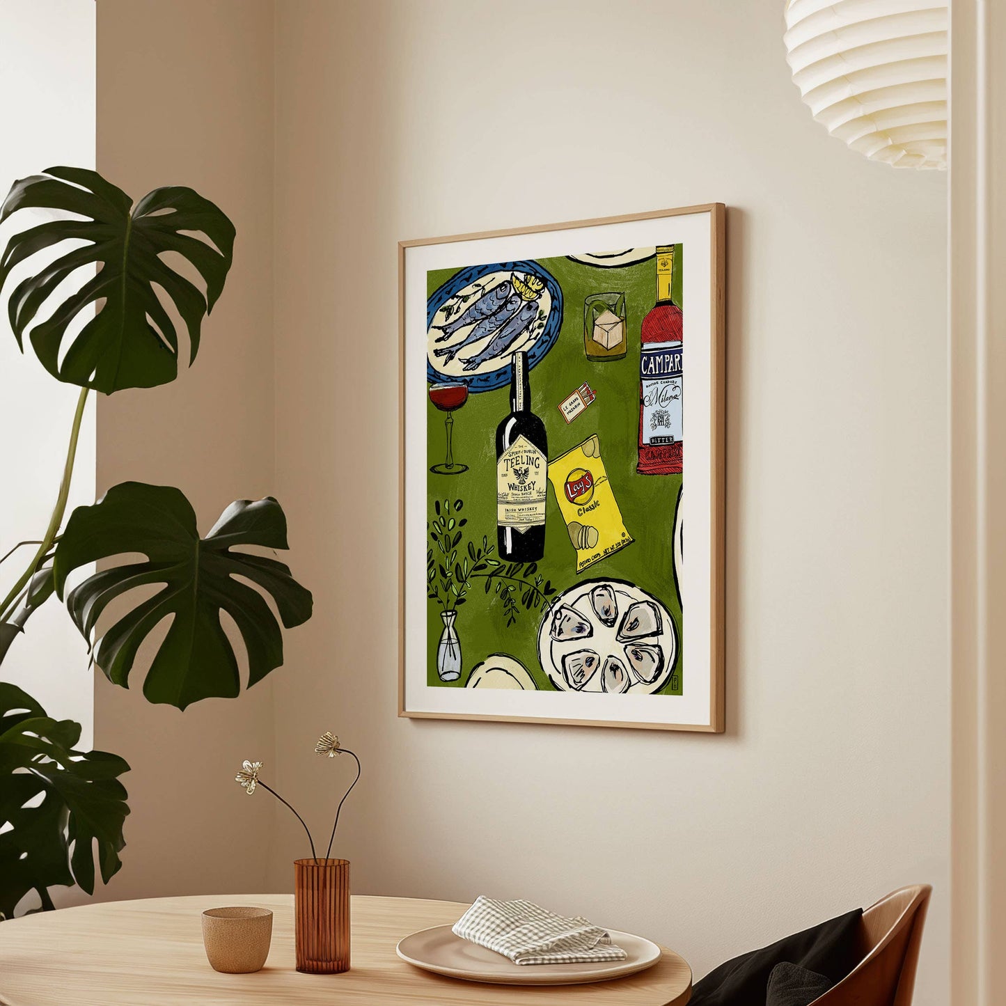 "Chips and Whiskey", Giclée Fine Art Print