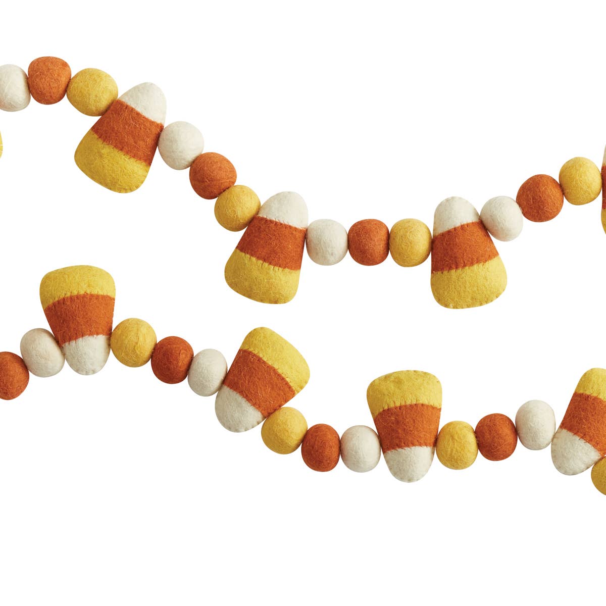 Candy Corn Garland - 100% wool