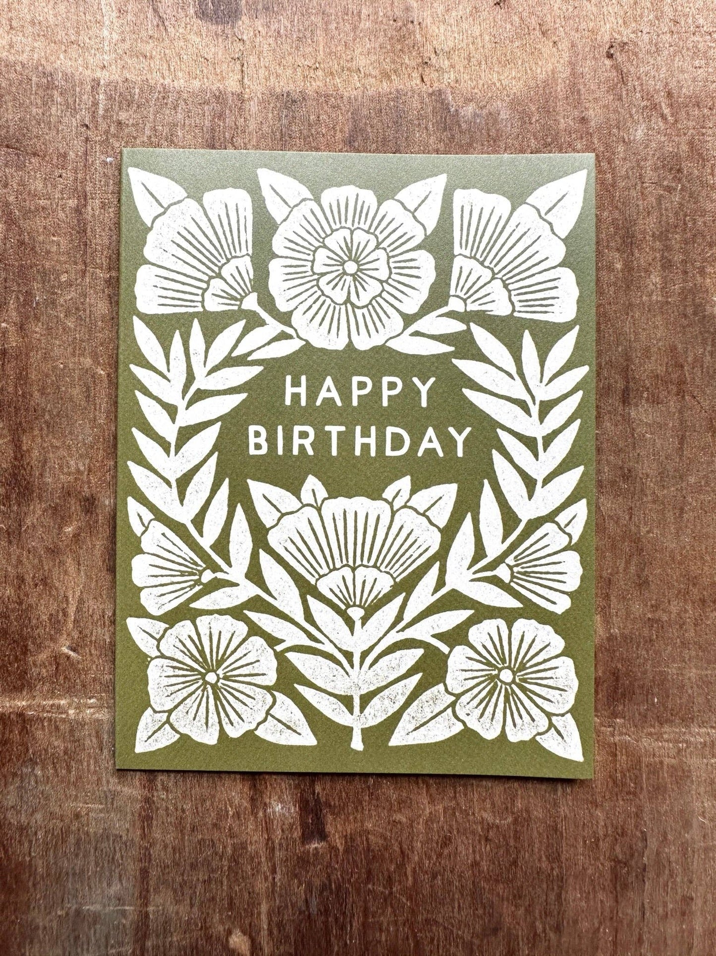 "Happy Birthday," Greeting Card