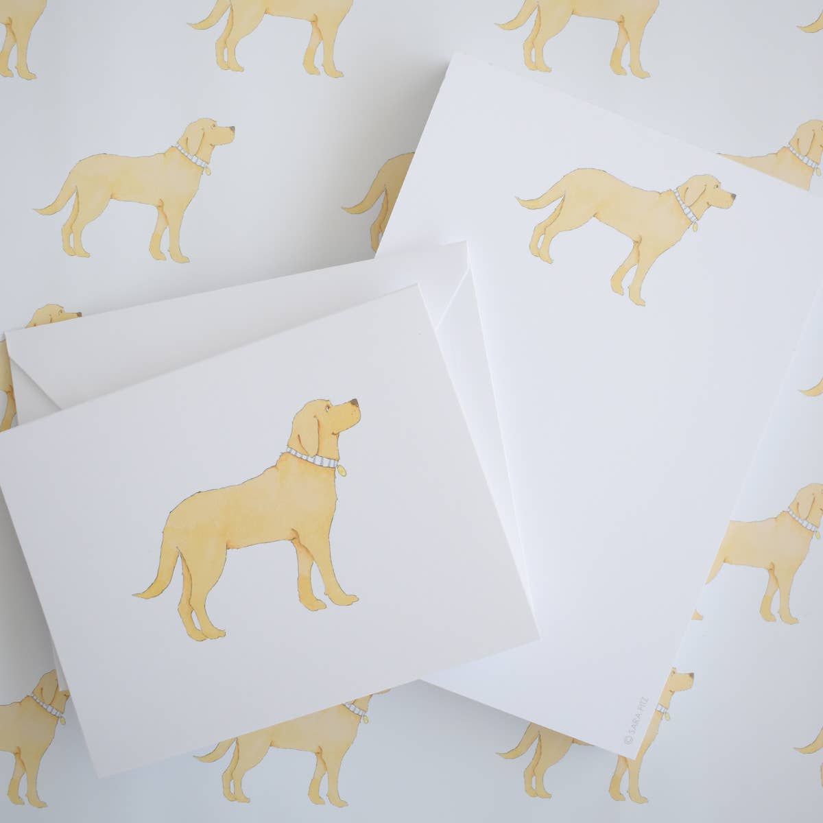 Sara Fitz - Golden Pup Gift Wrap