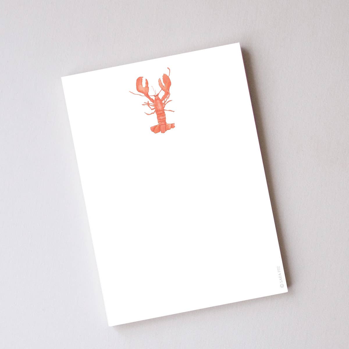 Sara Fitz Lobster Notepad