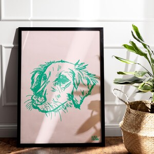 Hadhawk Design Art Print - 8.5 x 11 - Nice Dog