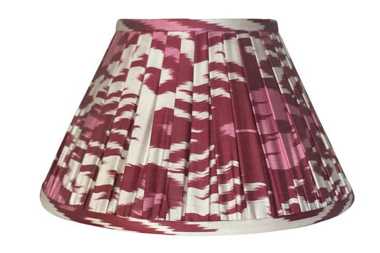 Garnet Silk Ikat Lamp Shade