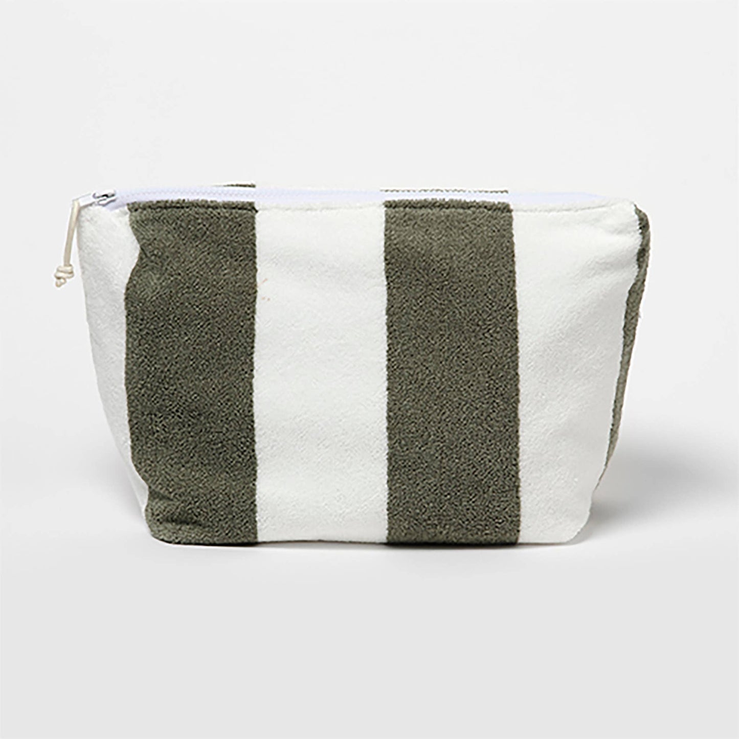 Terry Beach Pouch The Vacay Olive Stripe