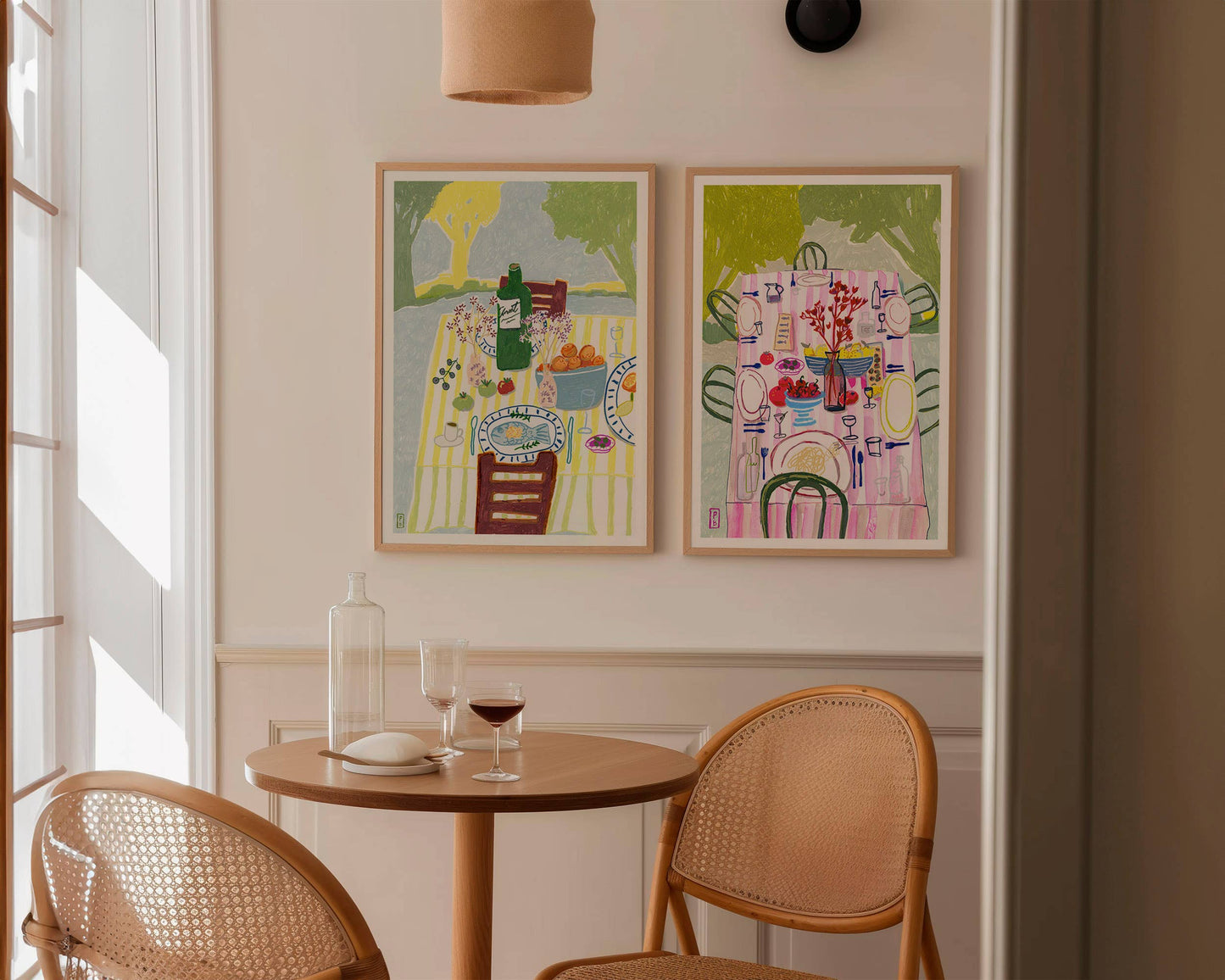 "Dining in Pink", Giclée Fine Art Print