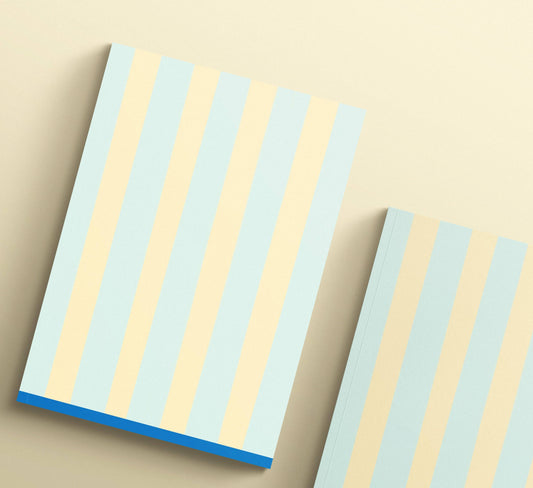 Butter Stripe Notebook - Dot Grid