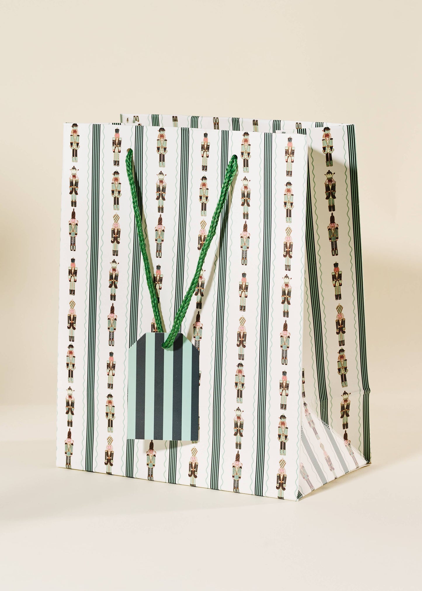 Nutcracker Stripe Medium Paper Gift Bag