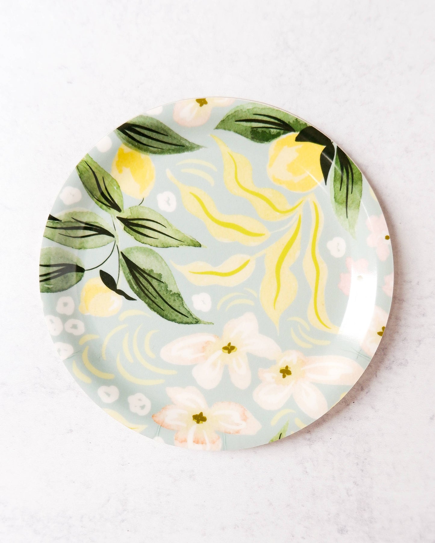 Lemon Leaf Bent Ply Catchall Trinket Dish