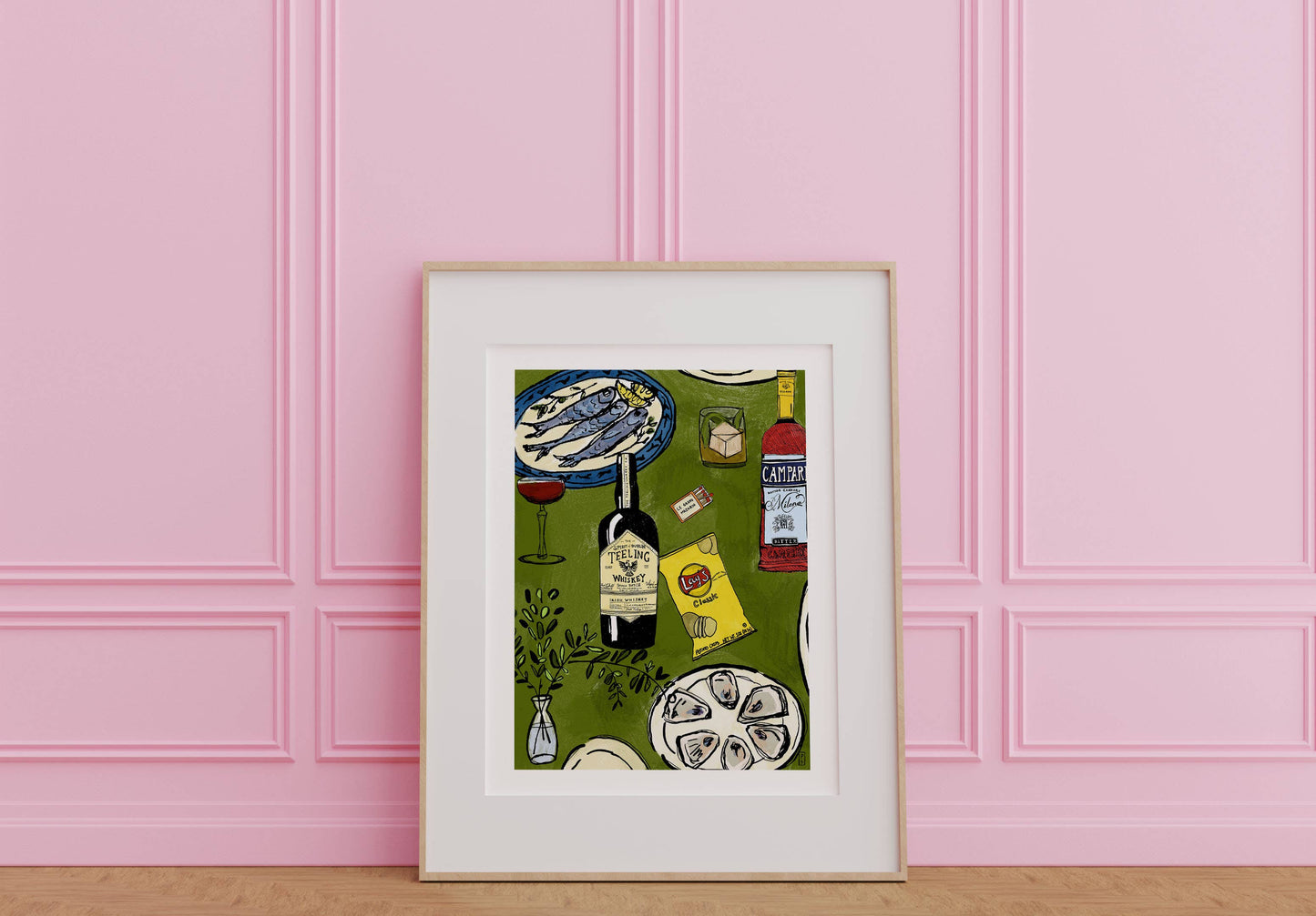 "Chips and Whiskey", Giclée Fine Art Print