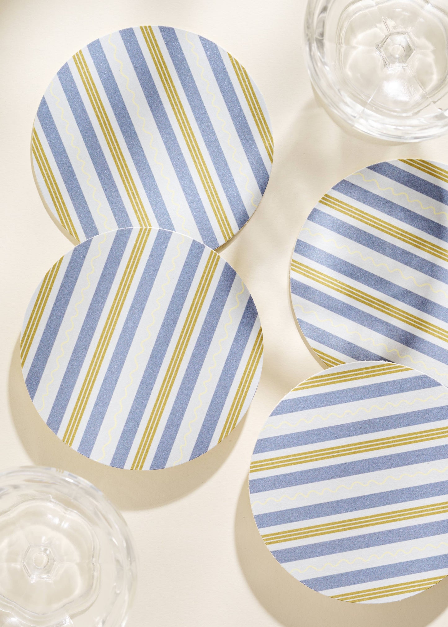 Squiggle Stripes Coaster - Set of 4