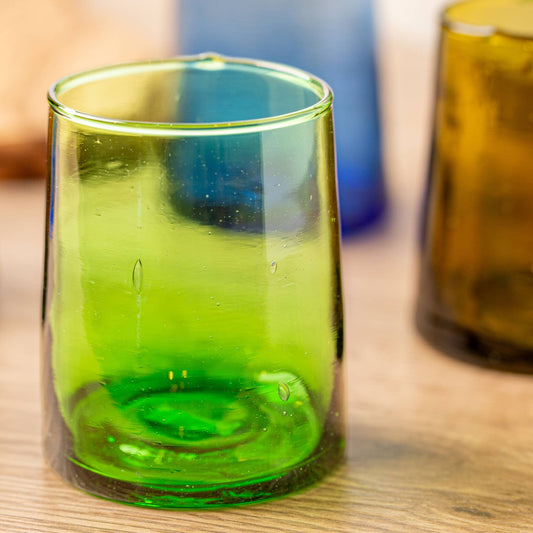 Moroccan Cone Glassware Small - Green