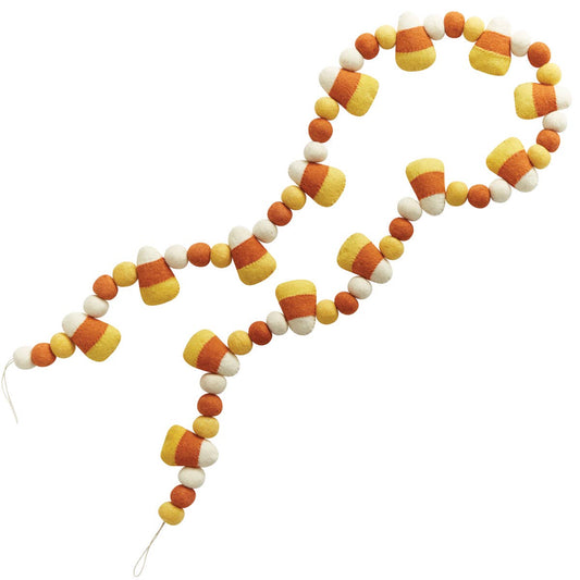 Candy Corn Garland - 100% wool