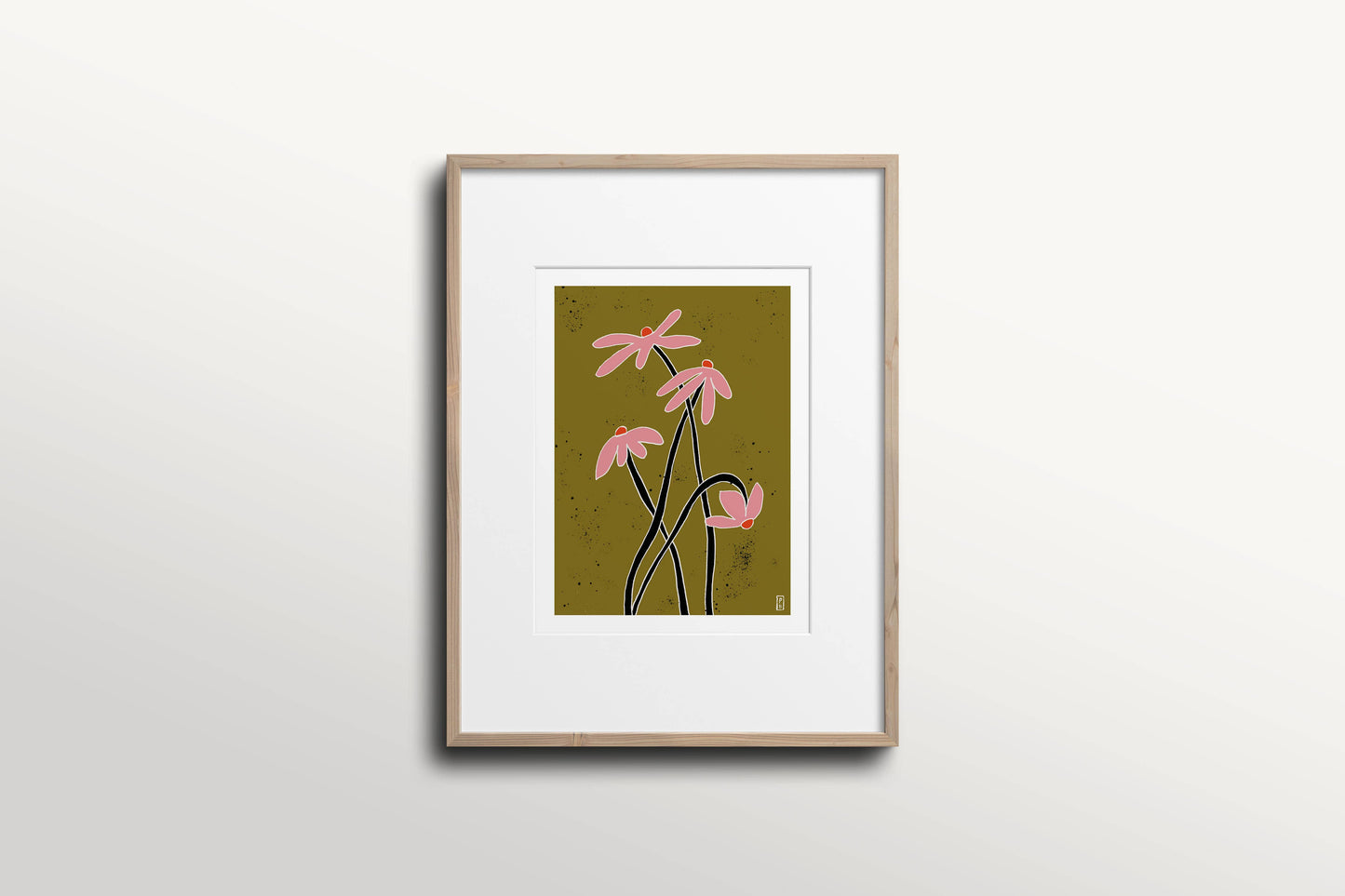 "Pink Daisies" Giclée Fine Art Print