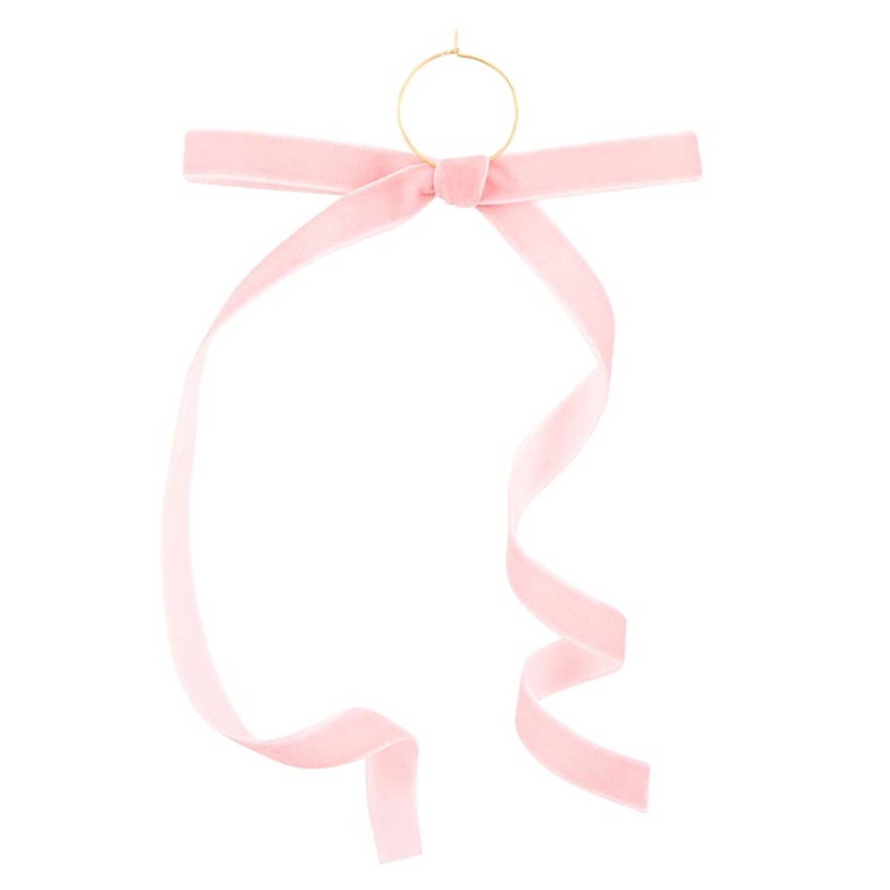 Velvet Bow Wine Charms - Blush - Set of 6