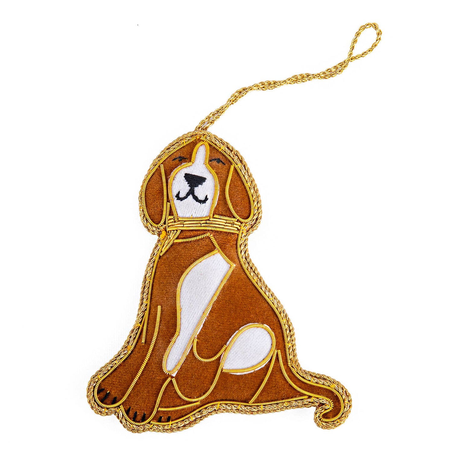 Handmade Christmas Dog Ornament