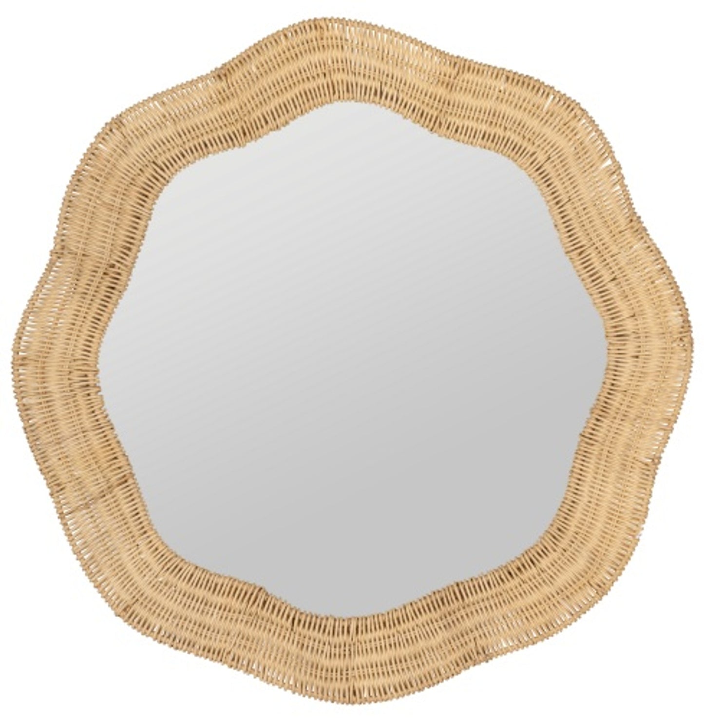 Cooper Classics & Erin Gates - Scalloped Linden Round Wall Mirror