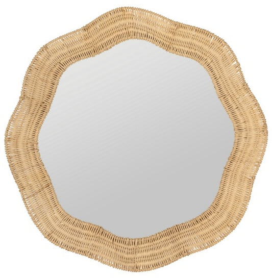 Cooper Classics & Erin Gates - Scalloped Linden Round Wall Mirror