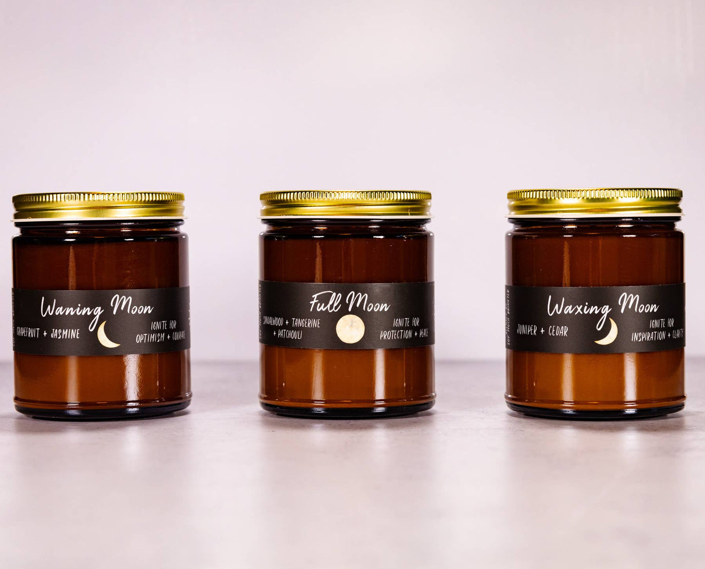 Waning Moon Candle // Moon Phase Candle // Soy Wax Candle