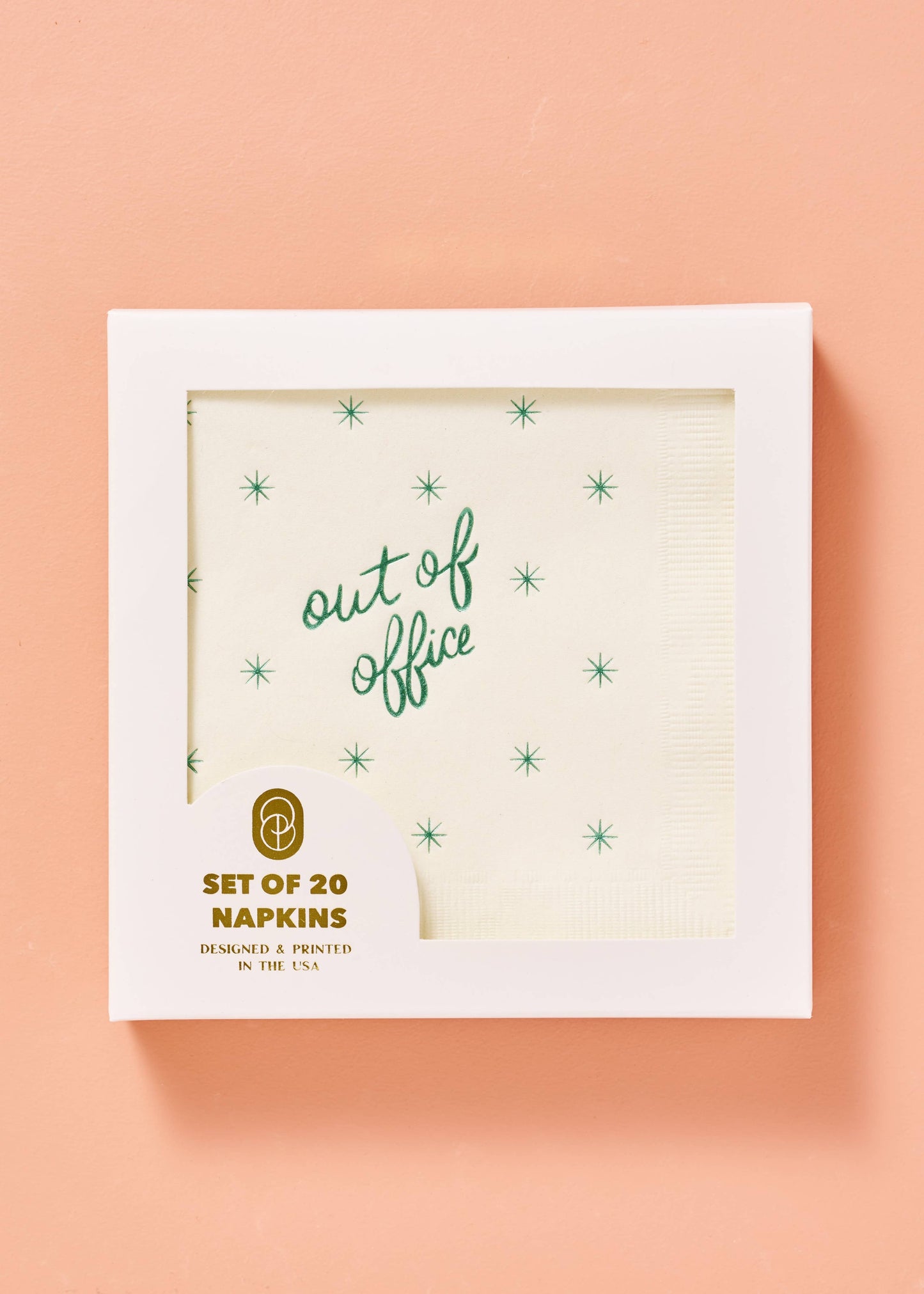 Out of Office Cocktail Paper Beverage Napkin - Set of 20