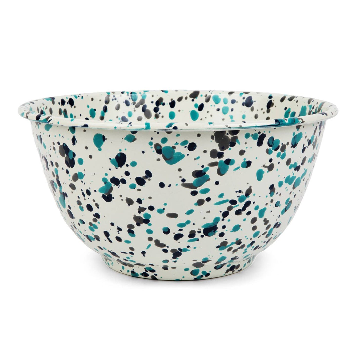 Catalina Enamelware Large Salad Bowl - Blue Tides