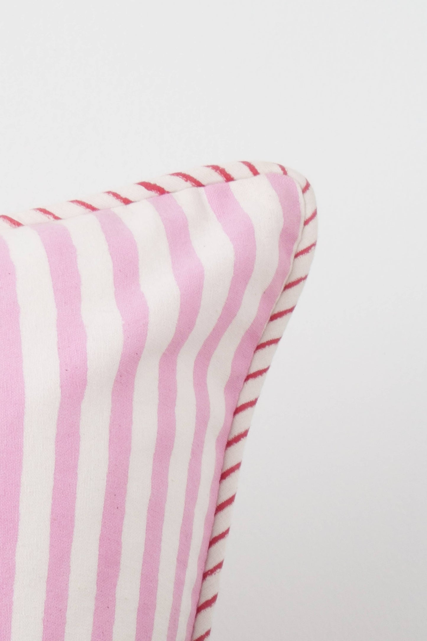 Pink Hydrangea Blockprint Pillow 18x18