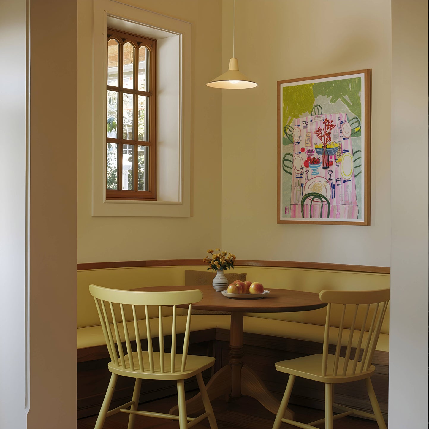 "Dining in Pink", Giclée Fine Art Print