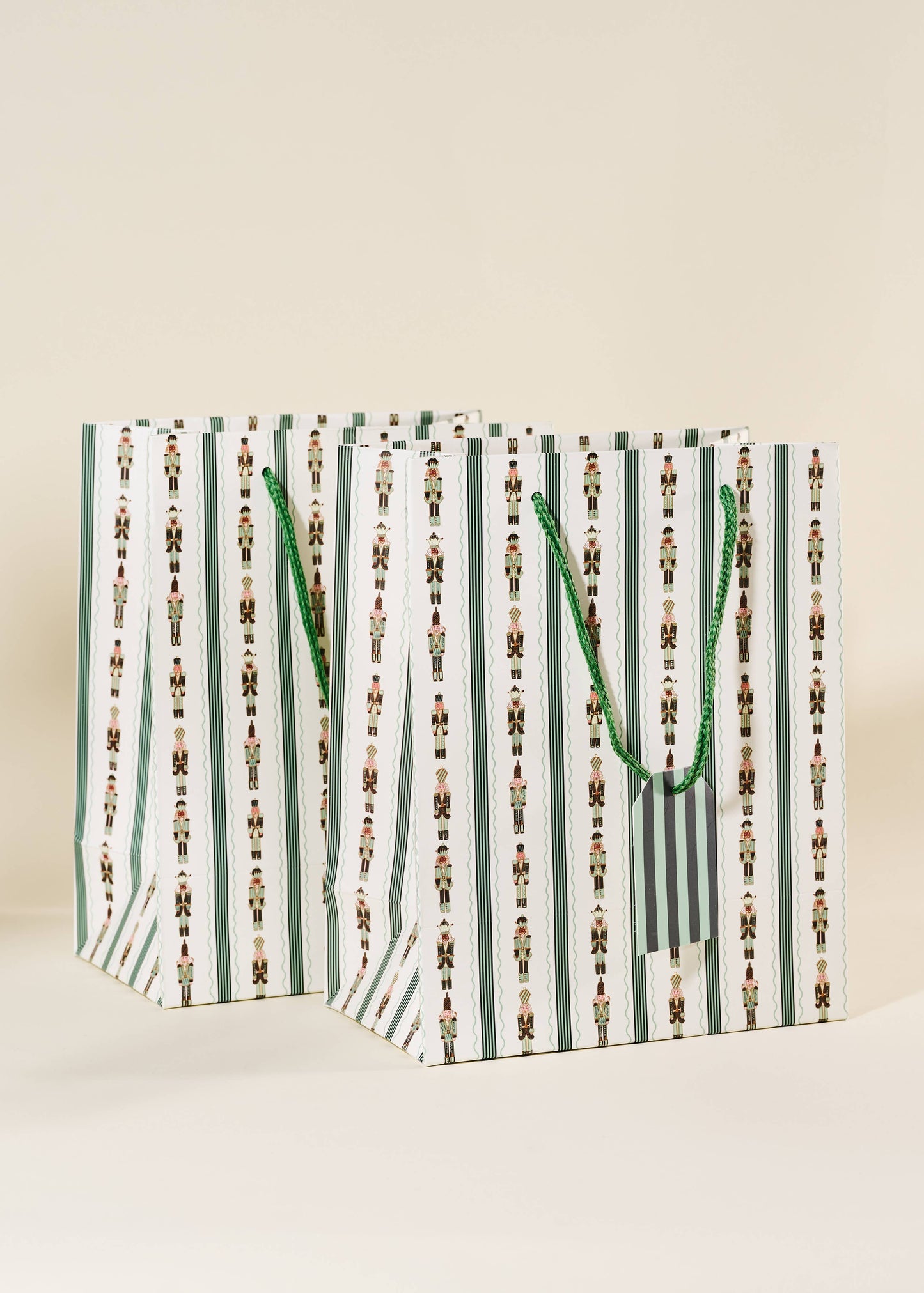 Nutcracker Stripe Medium Paper Gift Bag