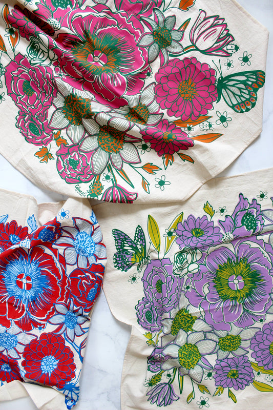 Dream Garden Tea Towel