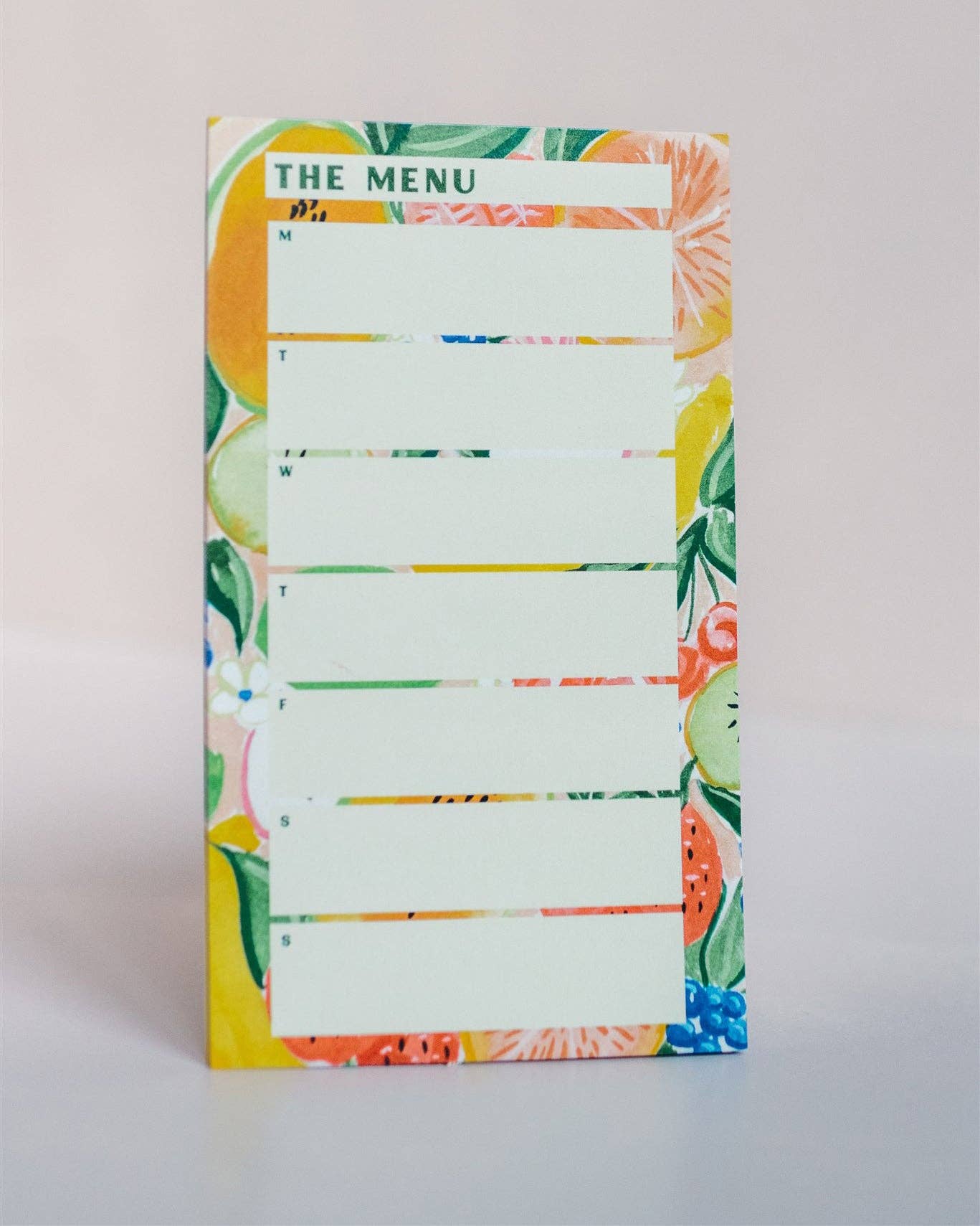Tropical Fruits Weekly Meal Plan Menu Notepad With Magnet