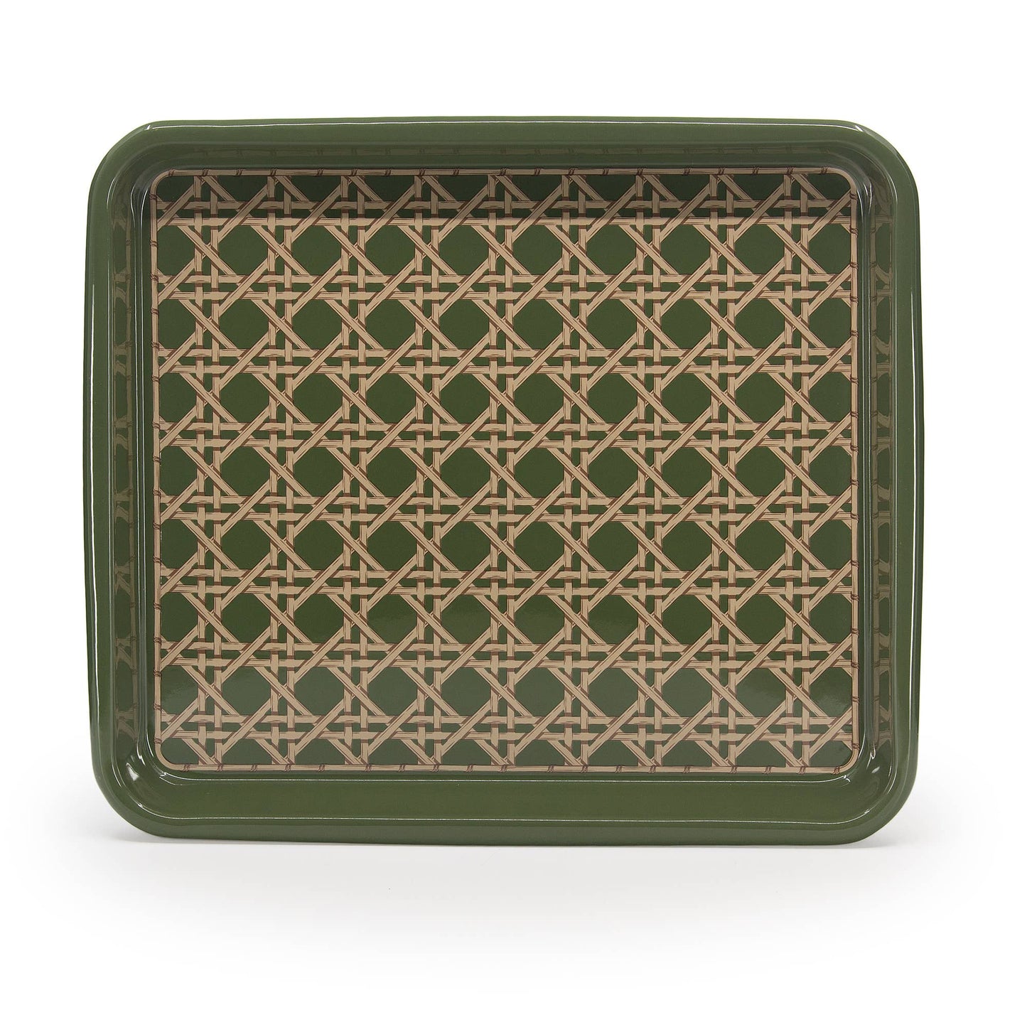 Domino x CCH Wicker Enamelware Medium Rectangle Tray