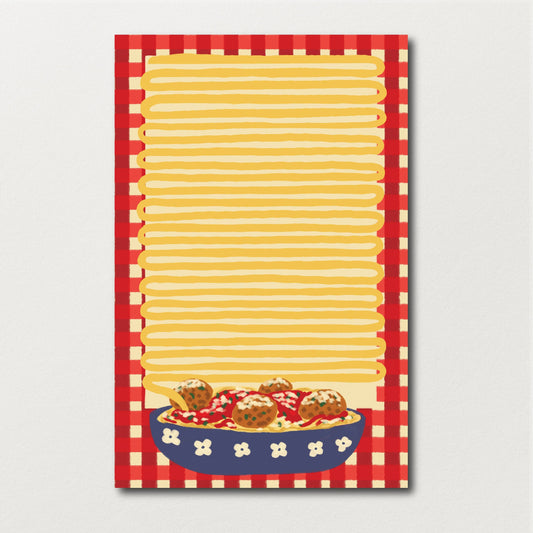 Mamma Mia Spaghetti & Meatballs Notepad