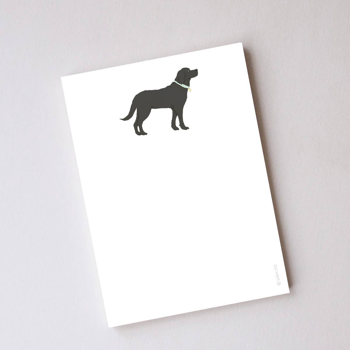 Black Pup Notepad - Sara Fitz