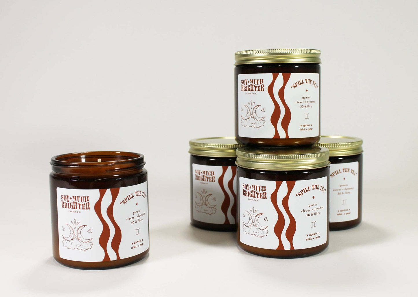 Gemini Zodiac Soy Candle