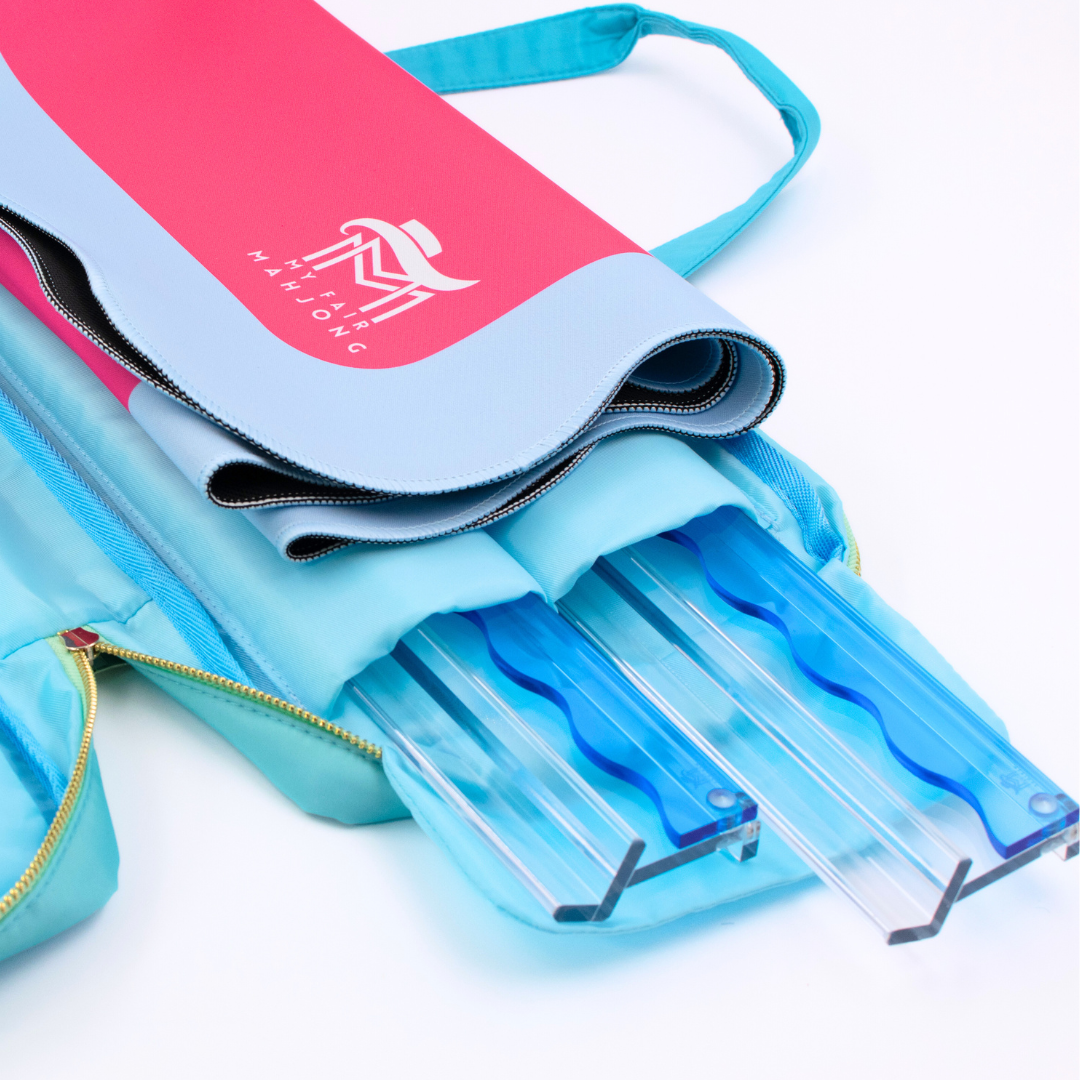 Wavy Acrylic Mahjong Racks | Many Colors | Magnetic Pushers